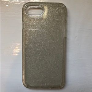 CLEAR + GLITTER IPHONE 8 CASE